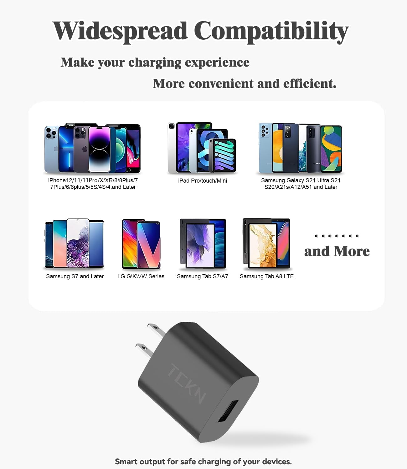 RGHJAR-USB Wall Charger 5V 2A Power Adapter for iPhone, iPad, Samsung, Tablet, iPod, Kindle and More (Black 2Pack)