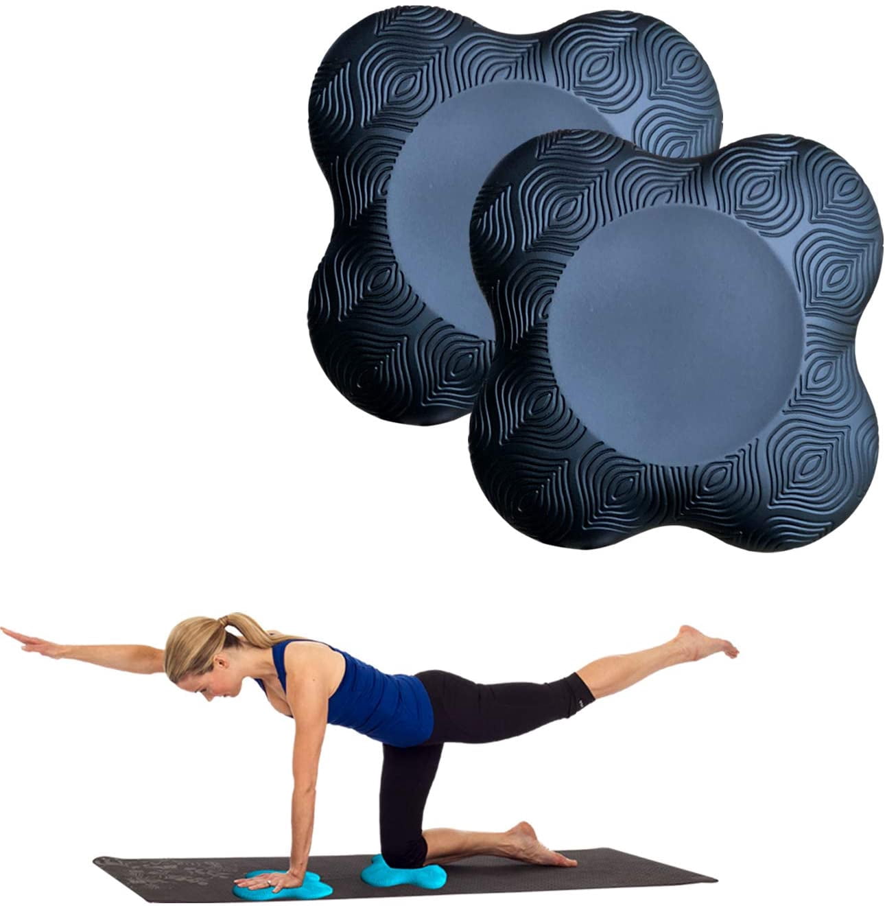 RGHJAR-Yoga Knee Pad Cushion Extra Thick for Knees Elbows Wrist Hands Head Foam Yoga Pilates Work Out Kneeling pad