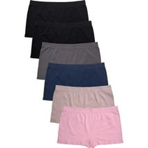 RGM CLOTHING Women Seamless Boy Short Underwear Panties 6 Pack Female Stretchy Panty One Size