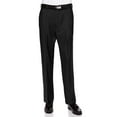 thumbnail image 1 of RGM Dress Pants for Men Slim fit Modern Flat-Front - Formal Business Wrinkle Free No Iron Black-Expandable 34W x 29L-Slim, 1 of 3