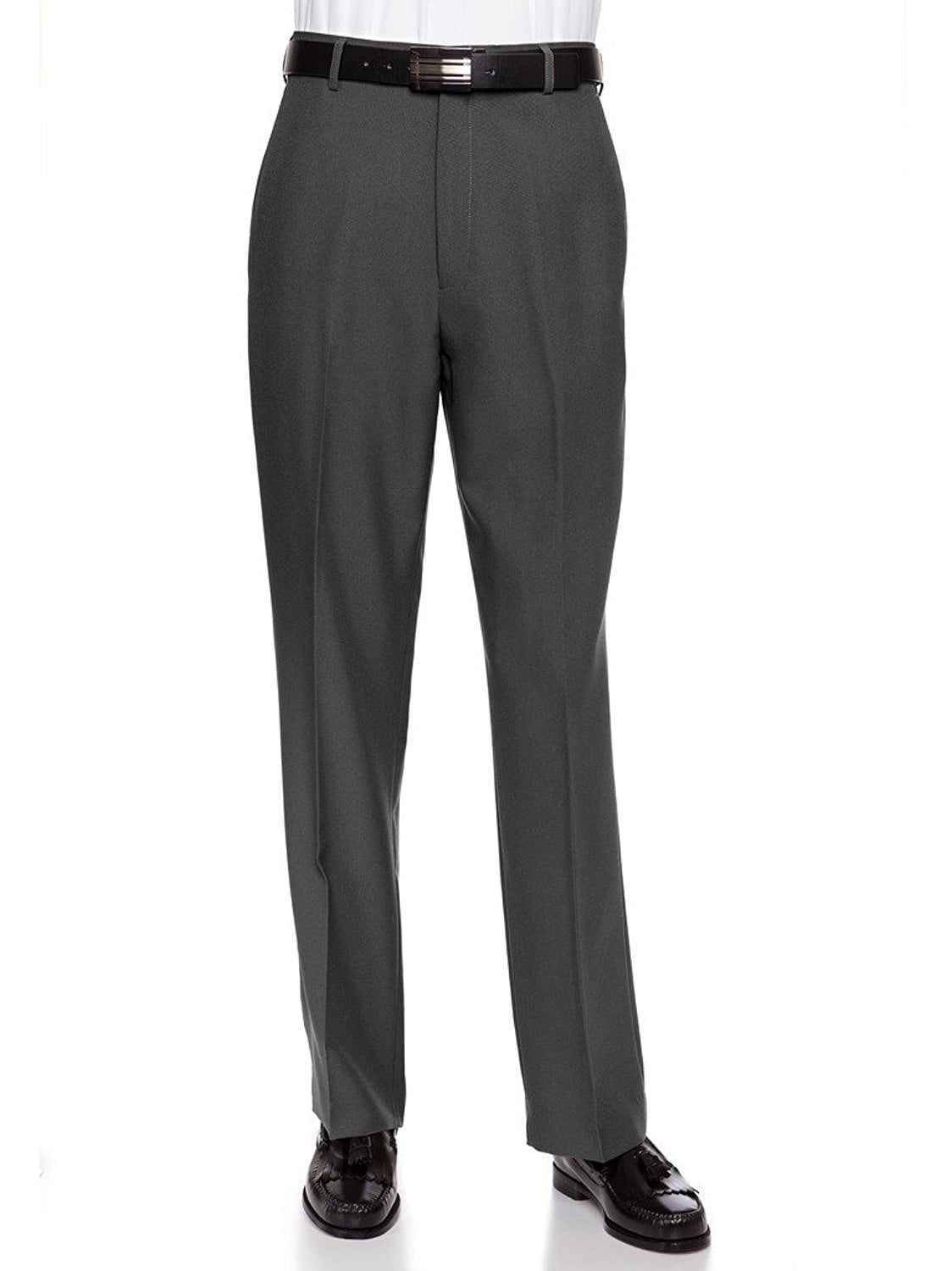 RGM Men's Flat Front Traditional Fit Dress Pant