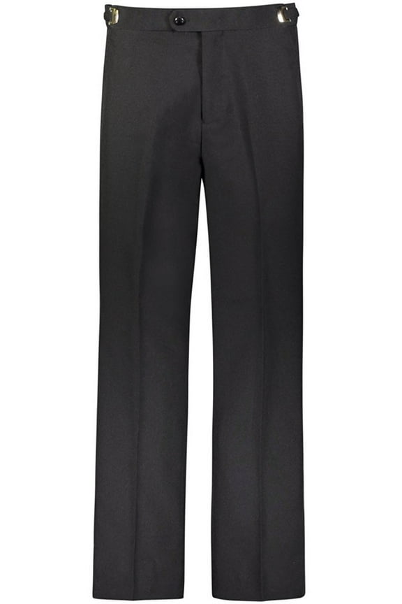 Men's Tuxedo Pants Side Satin Stripe - Pleated Or Flat Front Black 46W x 29L