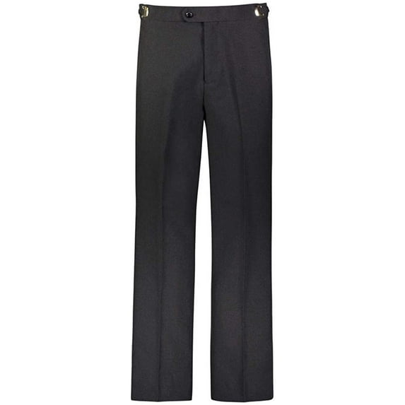 RGM Men's Tuxedo Pants Side Satin Stripe - Pleated Or Flat Front 36W x 30L Slim