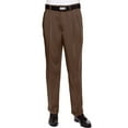 thumbnail image 1 of RGM Men's Work To Weekend Microfiber Performance Traditional Fit Pleated Dress Pant, 1 of 2