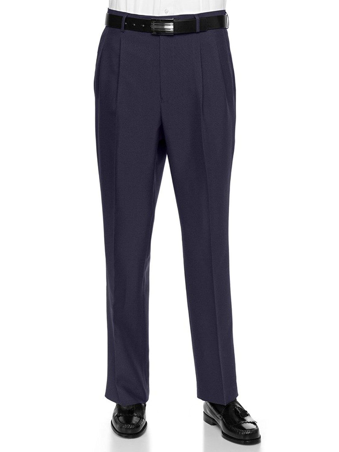 RGM Men's Work To Weekend Pleated Front Dress Pant Finished Hem With No