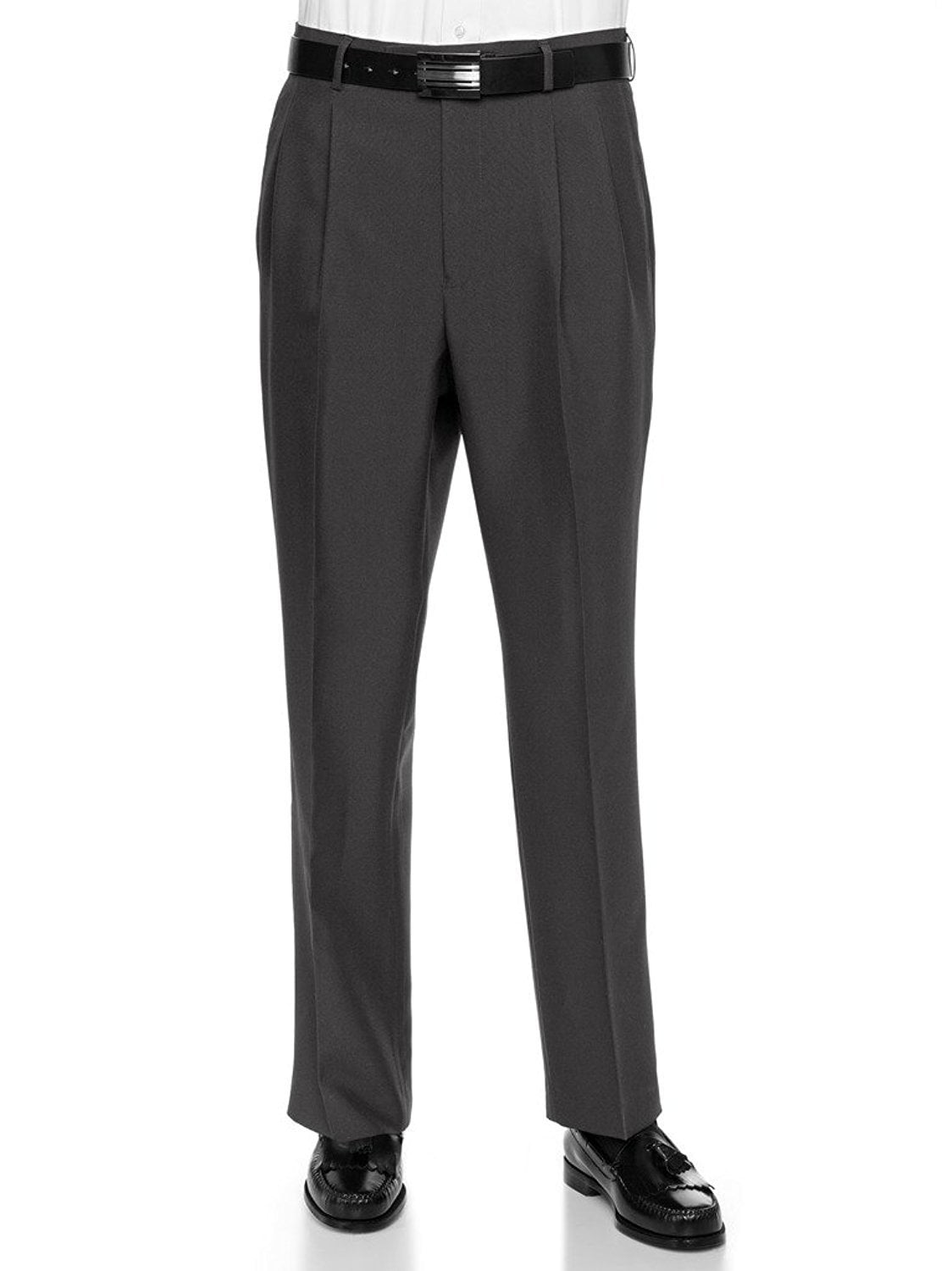 RGM Men's Work To Weekend Pleated Front Dress Pant Finished Hem With No ...