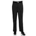 thumbnail image 1 of RGM Men's Work to Weekend Microfiber Performance Traditional Fit Pleated Dress Pant Black 32 Long, 1 of 3