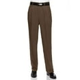 thumbnail image 1 of RGM Men's Work to Weekend Pleated Front Dress Pant Brown-Microfiber 30 Medium, 1 of 3