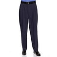 thumbnail image 1 of RGM Mens Dacron Rayon Pleated Front Dress Pants Navy 40 Medium, 1 of 3