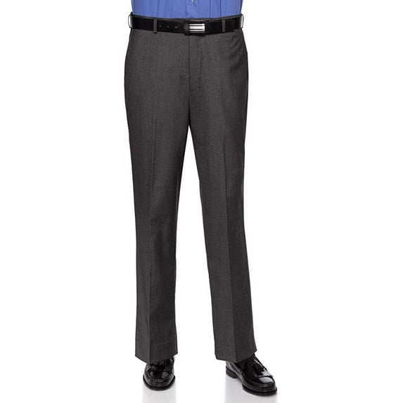 RGM Mens Modern Fit Dress Pant - Wrinkle-Resistant Flat-Front Trouser