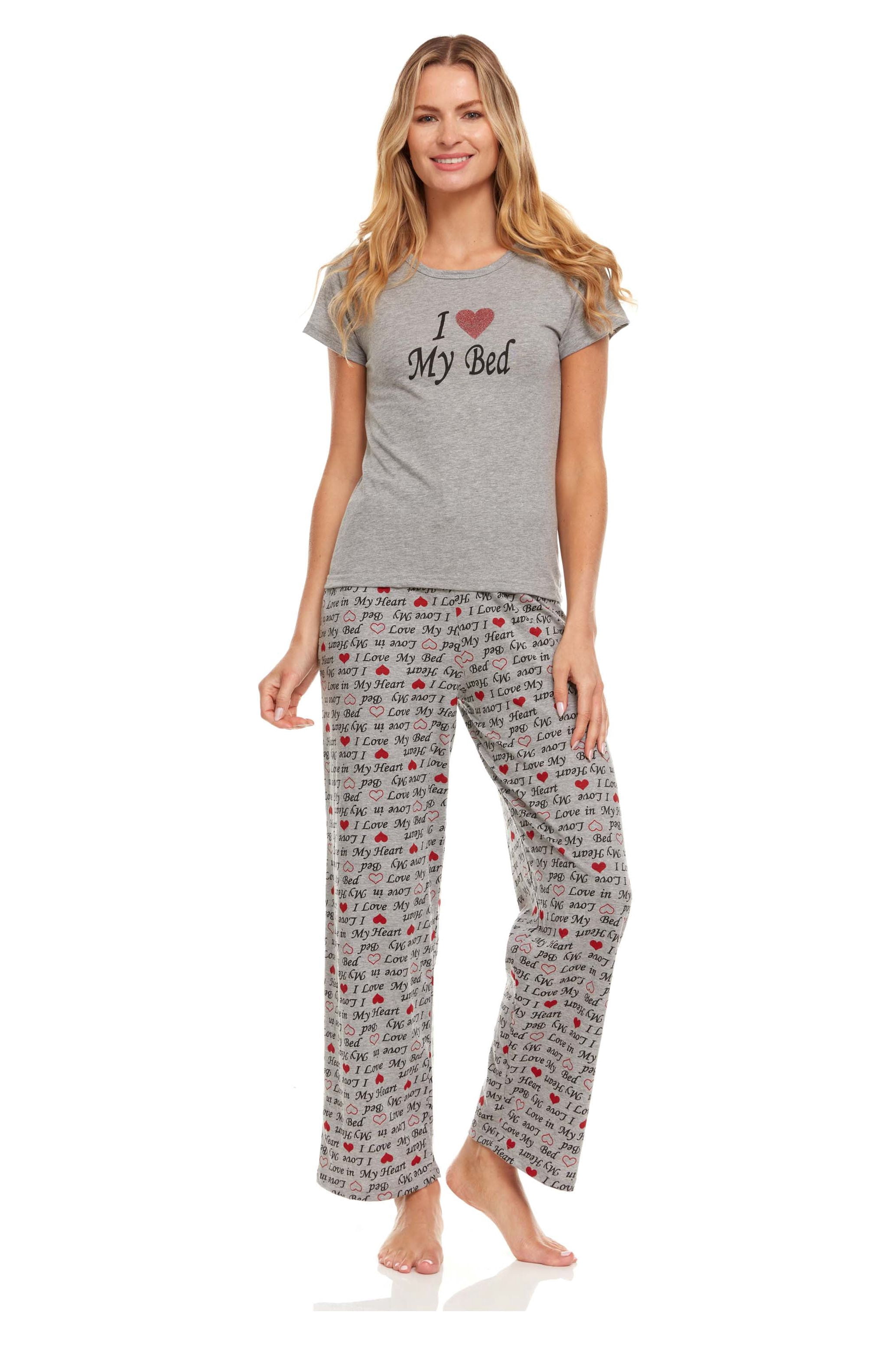 RGMNY BRANDS Women Pants Pajamas set 100 Cotton Short Sleeve Female