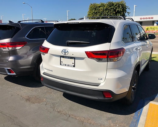 2016 Highlander Rear RGM Rearguard Rear Entry & Bumper Protector for Toyota Highlander 2016 ...