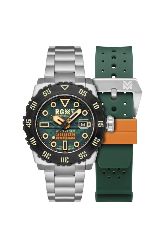 Ohio Stainless Steel 45mm Automatic Wristwatch RG-8034-0K