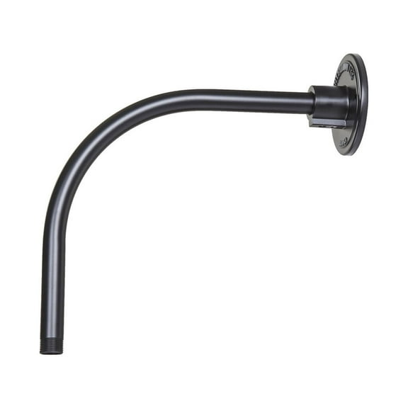 RGN12-SB-Millennium Lighting-R Series - Goose Neck Shade-12 Inches Tall and 13 Inches Wide-Satin Black Finish