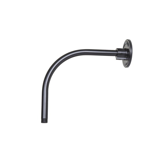 RGN12-SB-Millennium Lighting-R Series - Goose Neck Shade-12 Inches Tall and 13 Inches Wide-Satin Black Finish