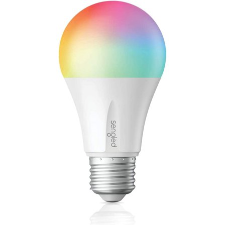 RGRGSA-Smart LED Color Changing A19 E26 Light Bulb, 60W Equivalent, Works with Alexa, Google Assistant, SmartThings, Hub Required, 800 Lumens, 1 Count