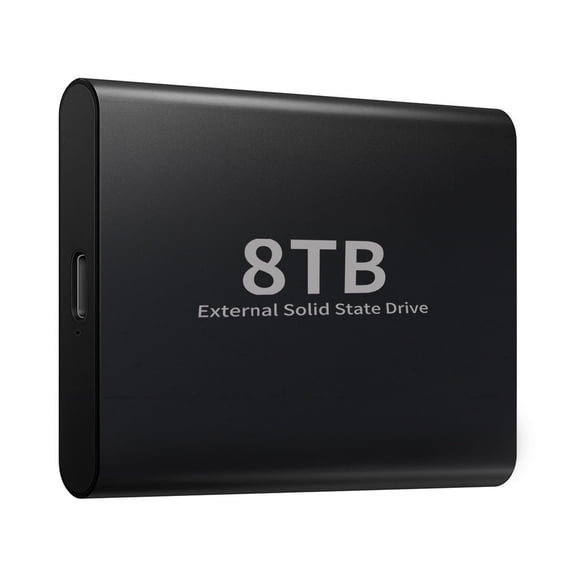 RGVDS 8 Large Capacity BLACK External SSD USB 3.0Hard Drive Typec-Computer/Laptop