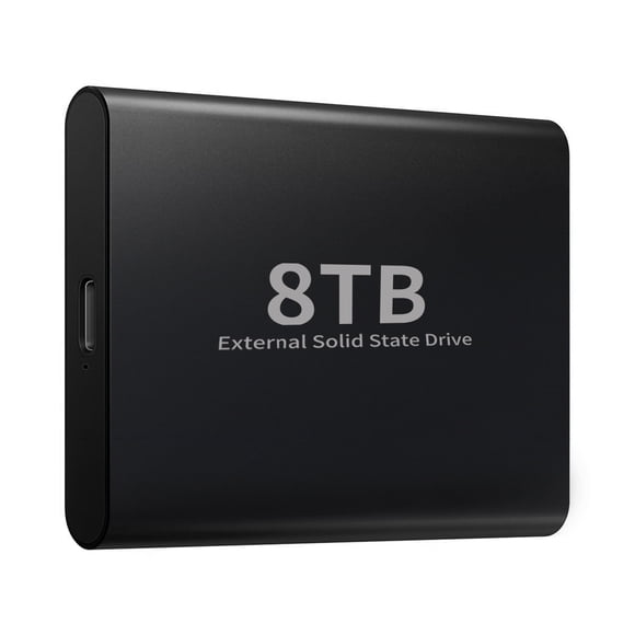 RGVDS 8 Large Capacity BLACK External SSD USB 3.0Hard Drive Typec-Computer/Laptop