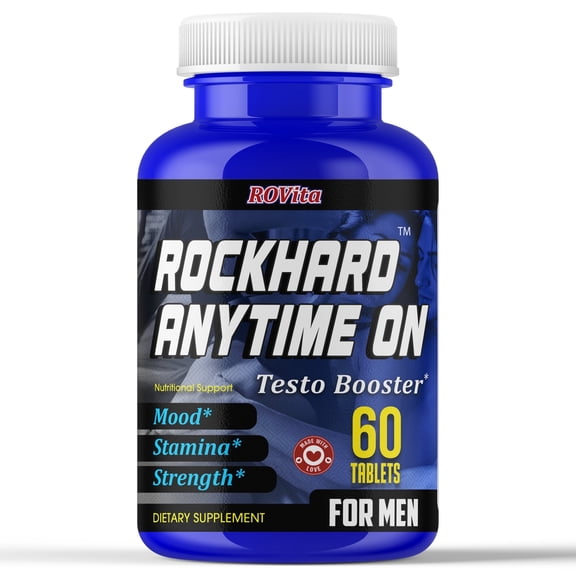 RH Anytime 0n Testosterone Support Mens Health Dietary supplements Increase Strength, Stamina, Endurance, Energy Booster 60 Pills