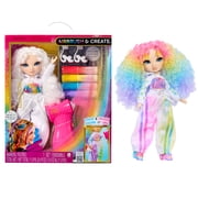 Rainbow High Air Brush & DIY Fashion Doll with Washable Markers for Ages 4-12