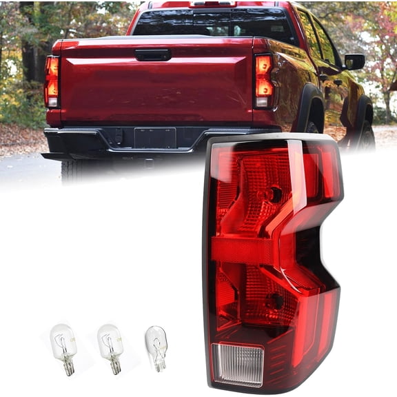 RH Halogen Type Tail Light Assembly Fit for 2023- 2025 Chevy Colorado LT/Trail Boss/Work Truck Rear Lamp Incandescent Chevrolet Rear Light Right Passenger Side With Bulbs 85651743