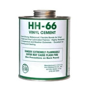 RH Products HH-66 Vinyl Cement Glue, 16 oz, Clear with Brush, Craft Adhesive