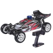 RH1006 1/10 Scale 4WD Nitro Powered Off-Road RC Buggy, 2.4G 75km/h High Speed RC Truck with 2.4G FS-FT Radio Controller, Force .18 Methanol Engine & Waterproof Electronics for Adults - RTR