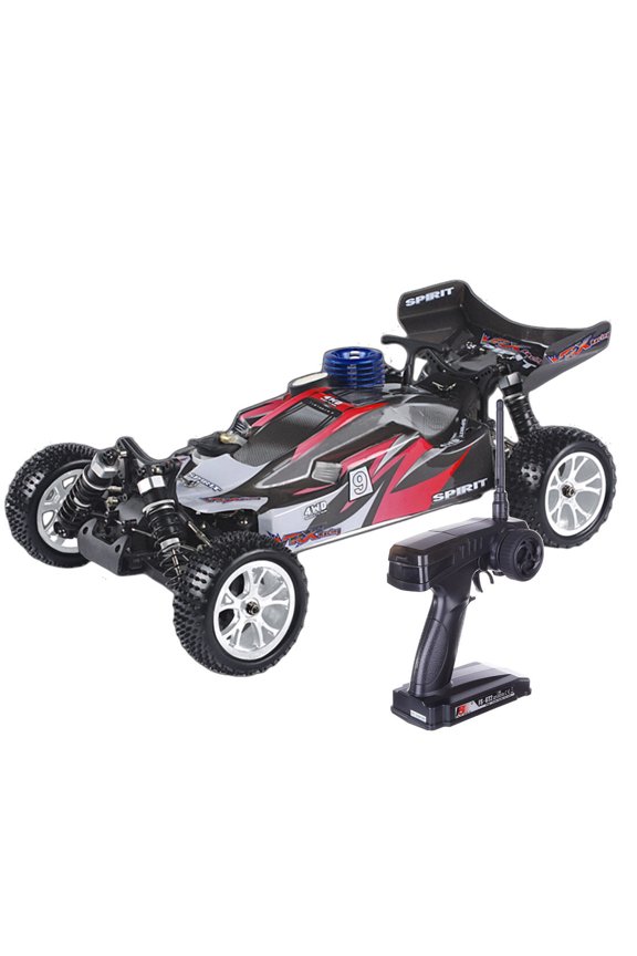 RH1006 1/10 Scale 4WD Nitro-Powered RC Off-Road Truck, 2.4G High-Speed Gas Powered Remote Control Car with FS-FT Controller & Force.18 Methanol Engine, RTR Version for Advanced Hobbyists