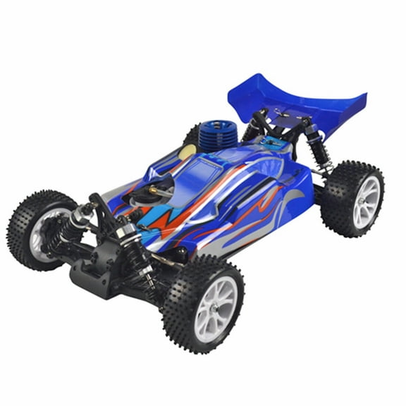 RH1006 Spirit-N1 1/10 Scale Off-Road Nitro-Powered RC Car, 2.4G 4WD High-Speed RC Buggy with SH.18 Methanol Engine, 80cc Fuel Tank & FS-FT Radio Controller for Hobbyists