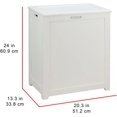 thumbnail image 1 of RH5513WHITE Storage Laundry Hamper, White, 1 of 11