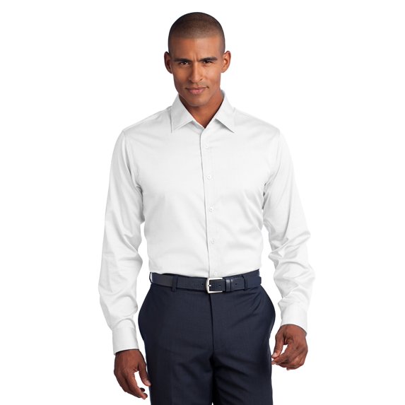 RH62 Mens Work Shirt Slim Fit Non-Iron Pinpoint Oxford