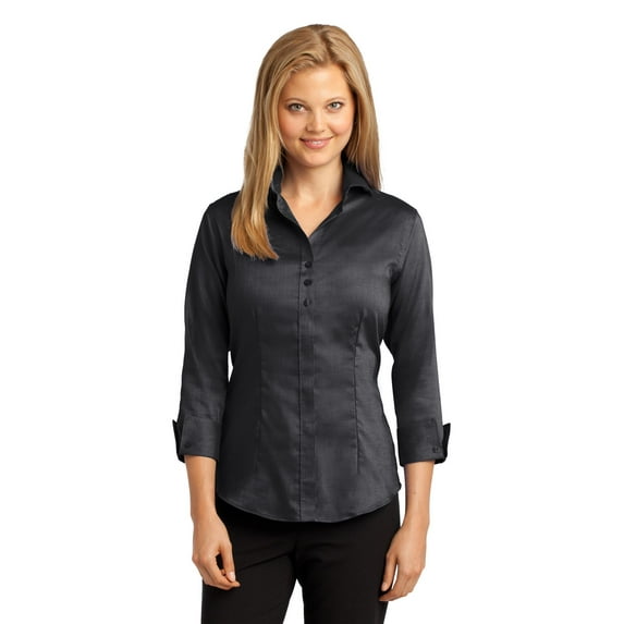RH69 Red House 3/4-Sleeve Nailhead Non-Iron Button-Down Shirt Women's Button Down Shirt