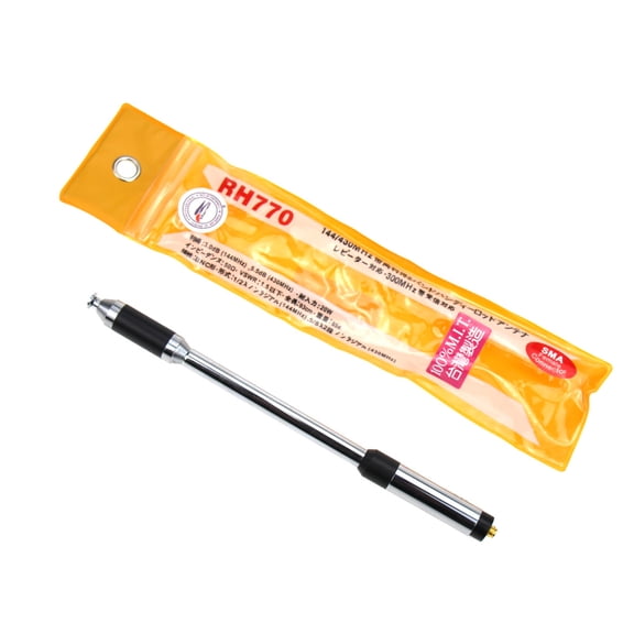 RH770 91.5cm/36in Dual Band 144/430MHz High Gain SMA-Female Telescopic Handheld Long Antenna for Harvest Kenwood TK-2160 TK-3160 UV-5R Radio