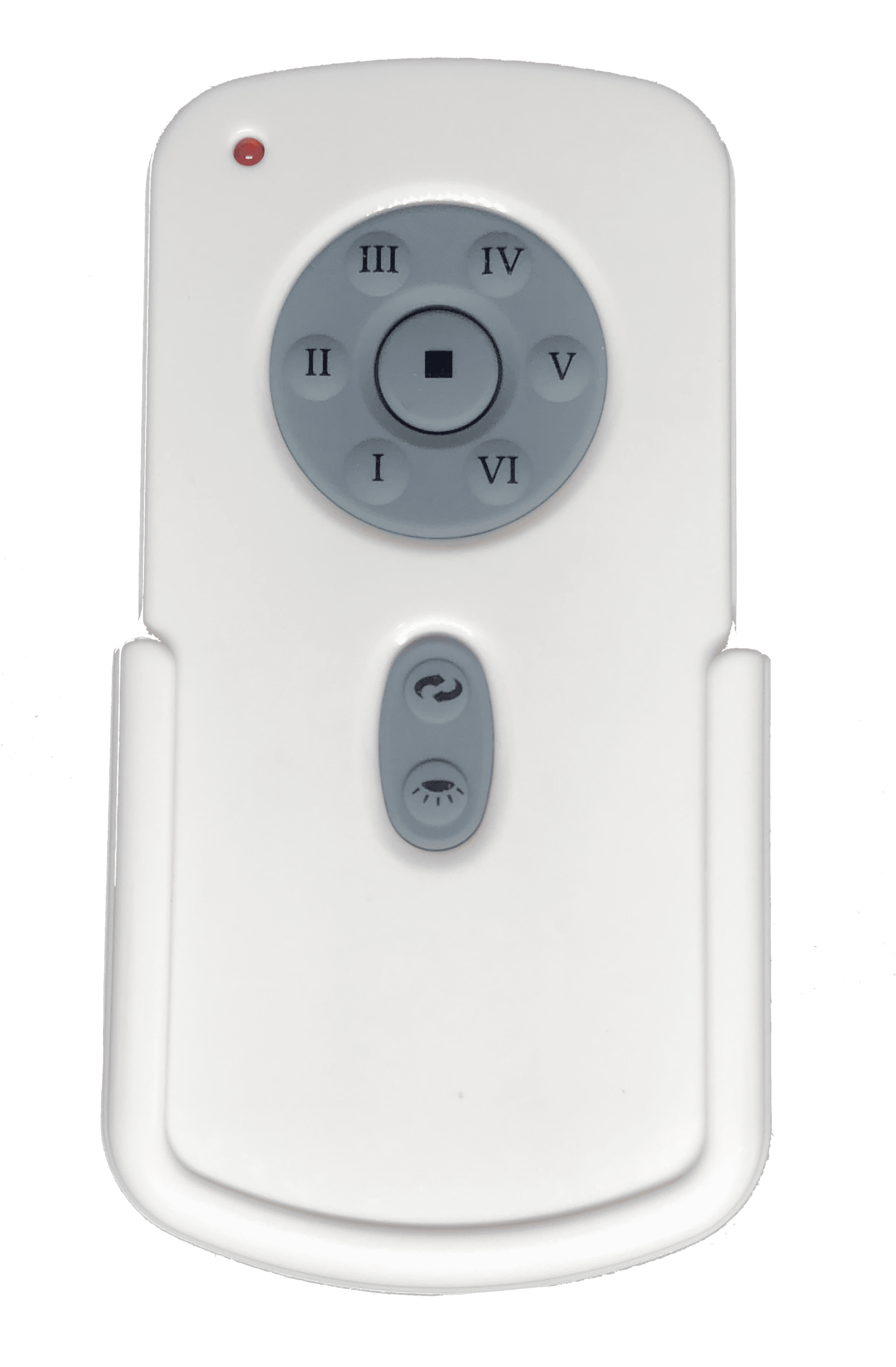 White and Gray 9-Button Fan Remote Control