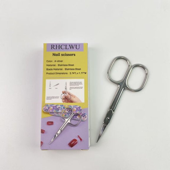 RHCLWU Nail scissors,Premium Manicure Scissors Multi-purpose Stainless Steel Cuticle Pedicure Beauty Grooming Kit 3.5 inch