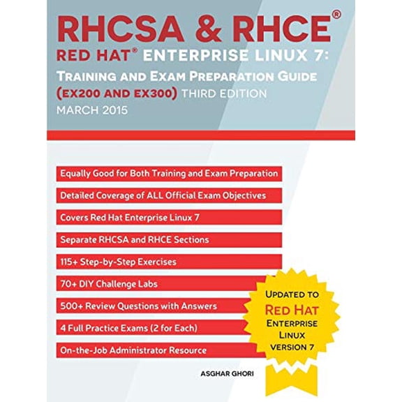 Pre-Owned RHCSA & RHCE Red Hat Enterprise Linux 7: Training and Exam Preparation Guide (EX200 and EX300), Third Edition