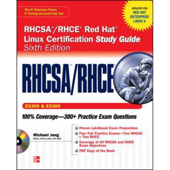 Pre-Owned RHCSA/RHCE Red Hat Linux Certification Study Guide, Exams (EX200 & EX300) [With CDROM] (Paperback) 0071765654 9780071765657