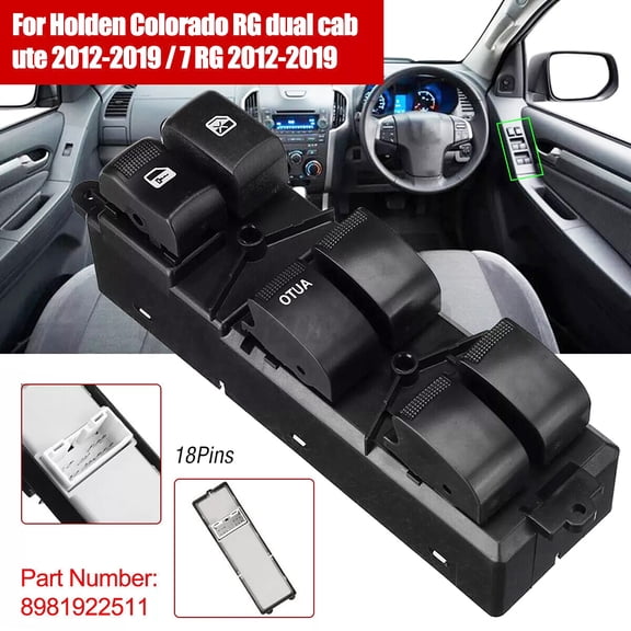 RHD 8981922511 Right Drive Power Window Switch For ISUZU D-MAX Pickup 2012-2019