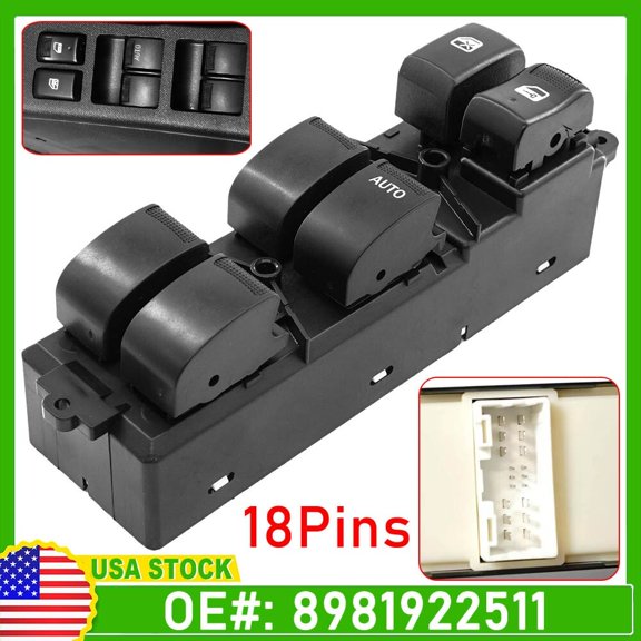 RHD Power Window Lift Switch RH 8981922511 For Isuzu D-Max Dmax Pickup 2012-2019