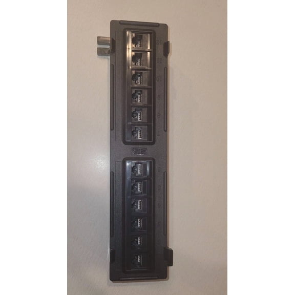 RHEA- 1 New 12 Port Vertical Cat6 Rj45 Network Patch Panel W/Bracket, Buyer'S Point