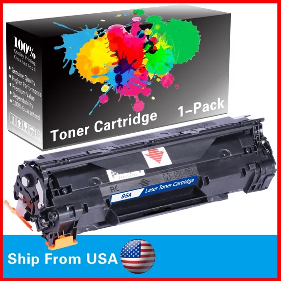 RHEA- 1-Pack Of Black Ce285A 85A Toner Cartridge For P1100 P1102 Pro P1102W Printer