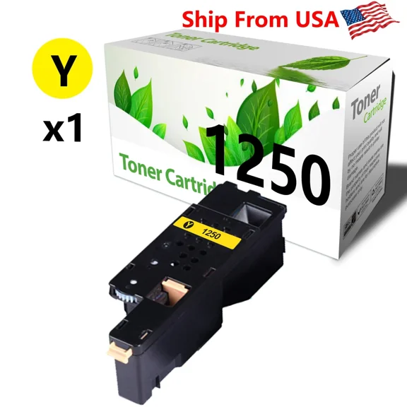 RHEA- (1-Pack,Yellow) Compatible Dell 1250C Toner Cartridge For 1250C Printer