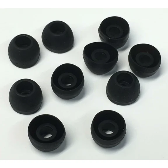 RHEA- 10 Rubber Earbud Medium Size Cushion Tip Replacement For Auvio In-Ear Headphones