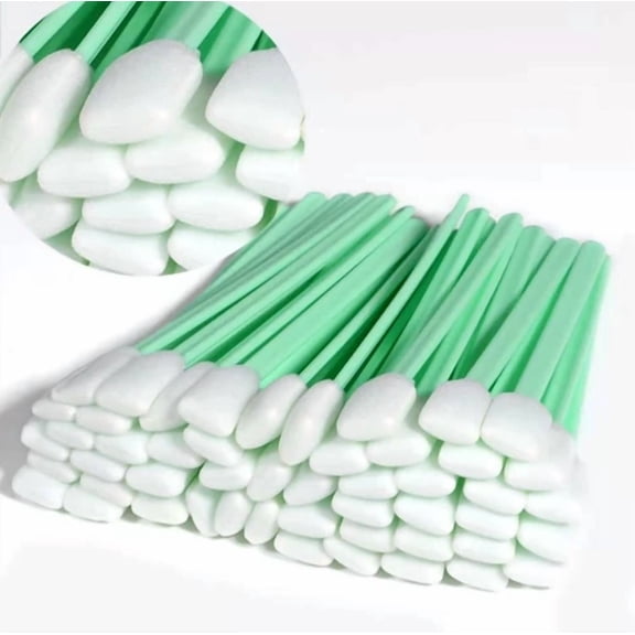 RHEA- 100Pcs Professional Foam Cleaning Swab Sticks Sticks For Lab, Dust-Free Cleaning