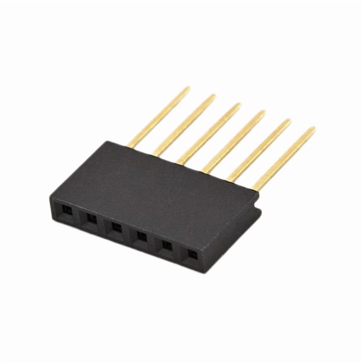 RHEA- 100X Arduino 6 Pin Stackable Female Shield Headers From Us; Tall ...