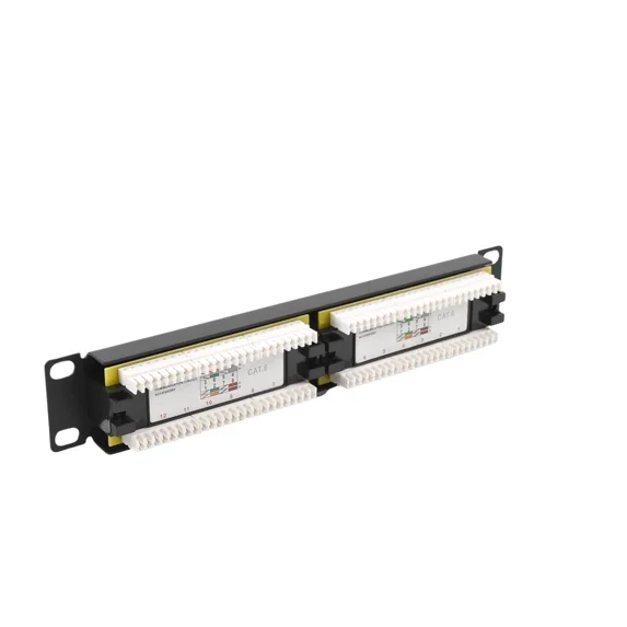 RHEA- 12 Port Cat6 Utp Impact Patch Panel 10In Lppp601 Linkedpro