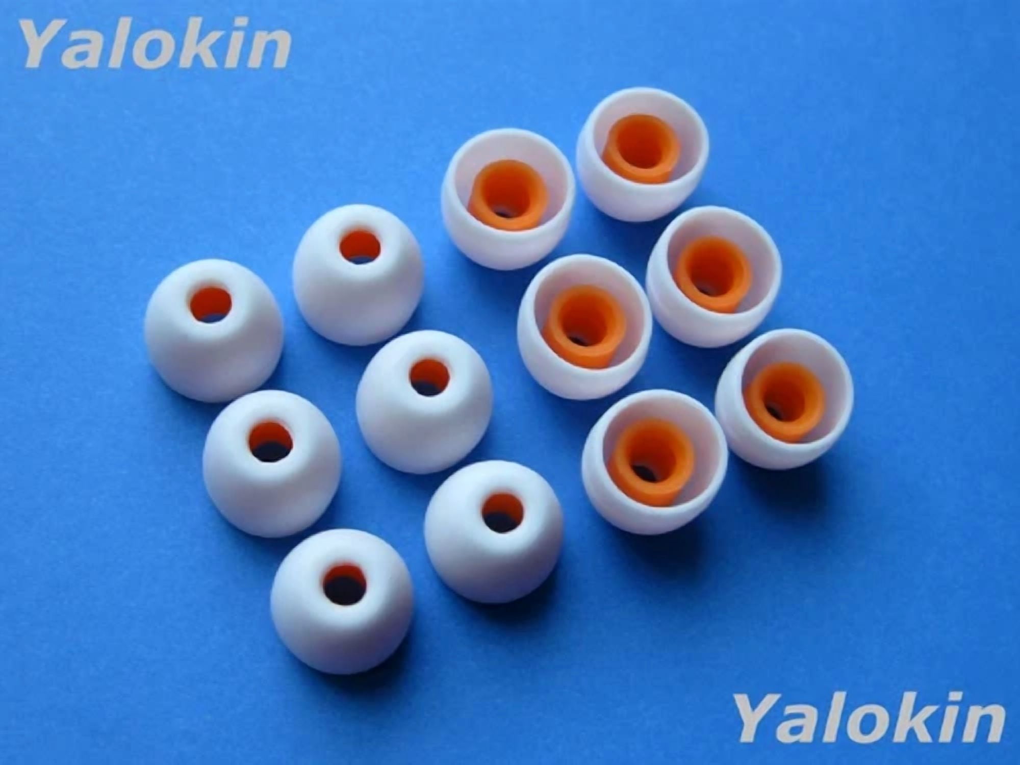 RHEA- 12Pcs Small White Hybrid Replacement Ear-Tips Buds For Sony Xba ...