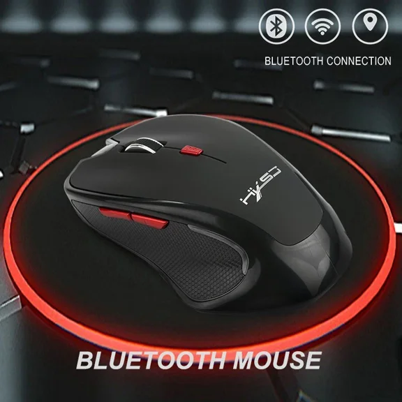 RHEA- 2.4G Wireless Bluetooth Mouse Silent Ergonomics Optical Mouse For Laptop Pc