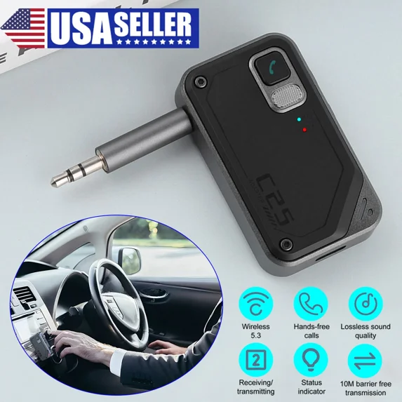 RHEA- 2 In 1 Bluetooth V5.3 Transmitter Receiver Wireless Audio 3.5Mm Jack Aux Adapter