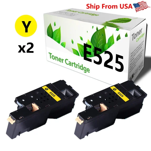 RHEA- 2-Pack Compatible Toner Cartridge Replacement For E525 525W Printer